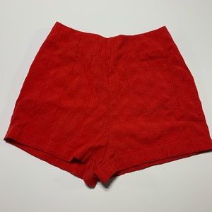 Little red shorts